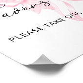 Poster Froid Hiver Hiver Pink Bow Baby shower Faveurs (Coin)