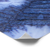 Poster Froid sur la feuille 2 Imprimer avec verso de l'éc (Coin)