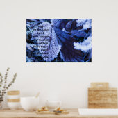 Poster Froid sur la feuille Imprimer avec verso de l'écri (Cuisine)