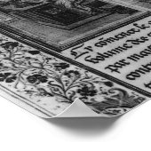 Poster Froissart écrit sa chronique (Coin)