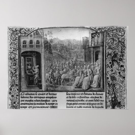 Poster Froissart écrit sa chronique (Devant)