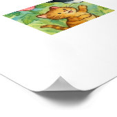 Poster Frolicking Country Chats in Flower Garden (Coin)