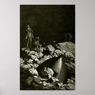 Poster From the Earth to the Moon by Jules Vern art 2
