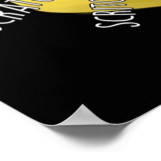 Poster Fromage à l'Itch Funny Cheese Pun Dark BG (Coin)