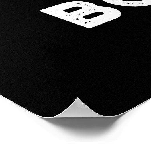 Poster Fromage Boo ger Funny Ghost Pun Dark BG (Coin)