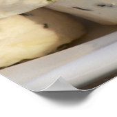 Poster Fromage de chèvre - chevre - aux herbes sur (Coin)