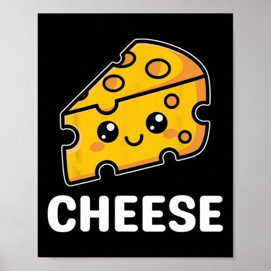 Poster Fromage Mac Macaroni Kawaii Costume d'Halloween (Devant)
