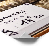 Poster fromages artisanaux régionaux français (Coin)