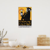 Poster FROMMES KALENDER par l'artiste autrichienne Koloma (Cuisine)