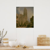Poster Front ouest de Notre-Dame, Rouen (Cuisine)