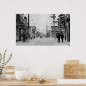 Poster Front Street à Nome, Alaska couvert de neige (Cuisine)