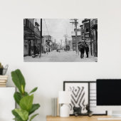 Poster Front Street à Nome, Alaska couvert de neige (Bureau à domicile)