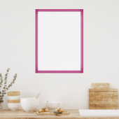 POSTER FRONTALIER ROSE FUZZY (Cuisine)