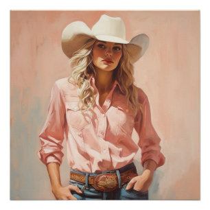 Poster Frontier Fables : Cowgirl Wall Art