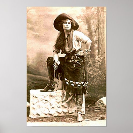 Poster Frontier Woman of the American West Imprimer (Devant)
