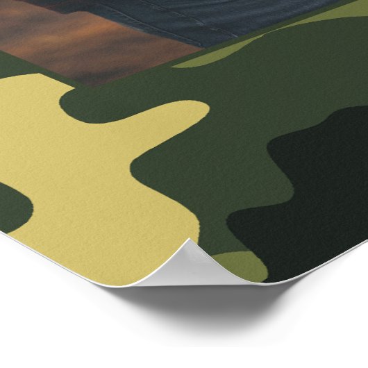 POSTER : frontière de camouflage (Coin)