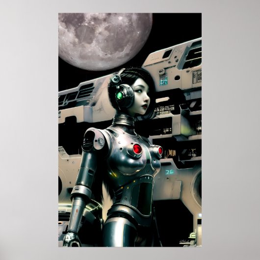 Poster Frontière de sa carrière spatiale - Ken Gage Art (Devant)