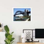 Poster frontière du quai de sydney bridge (Bureau à domicile)