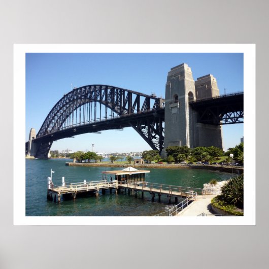 Poster frontière du quai de sydney bridge (Devant)