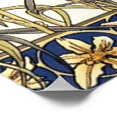 Poster Frontière Lily par Alphonse Mucha (Coin)