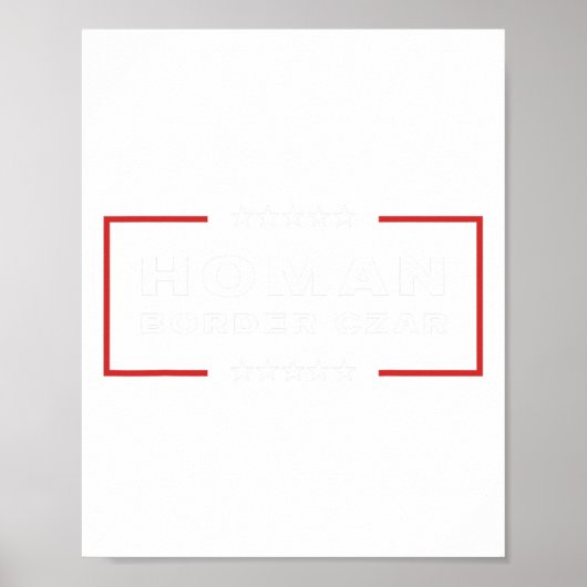 Poster Frontière Tsar Tom Homan Trump Président élu Souti (Devant)