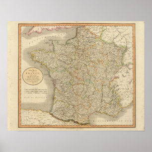 Poster Frontières provinciales France