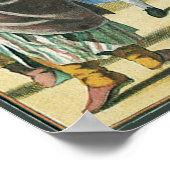 Poster Frontispice d'atlas de l'ère baroque Globe terrest (Coin)