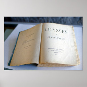 Poster Frontispice de "Ulysse" par James Joyce