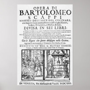 Poster Frontispice pour faire cuire le livre de