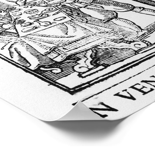 Poster Frontispiece à cuisiner livre de Bartolomeo Scappi (Coin)