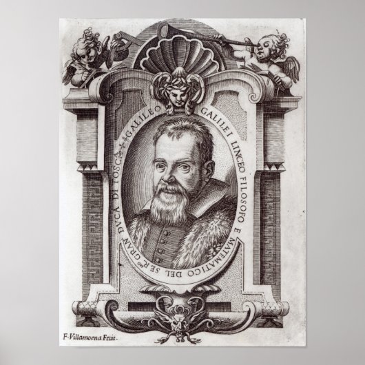 Poster Frontispiece à 'Il Saggiatore' par Galileo (Devant)