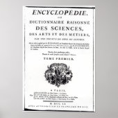 Poster Frontispiece à 'L'Encyclopédie (Devant)