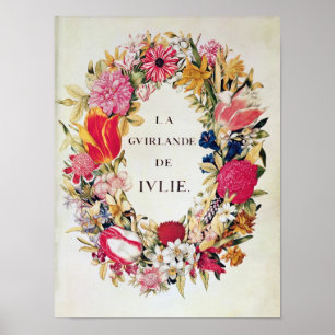 Poster Frontispiece de 'La Guirlande de Julie', c.1642