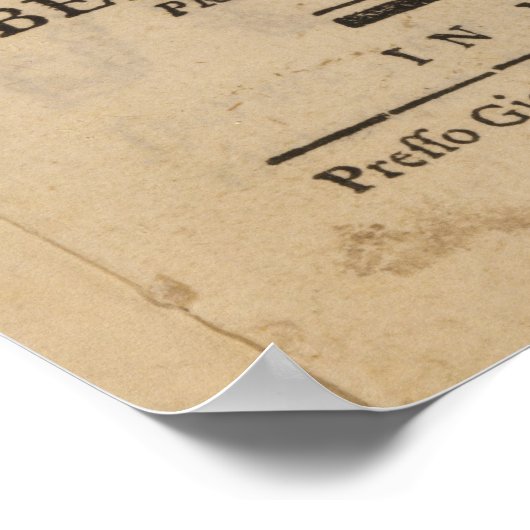 Poster Frontispiece de "Lucio Silla" de Mozart (Coin)