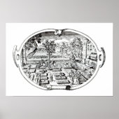 Poster Frontispiece, de "The Herball", de John Gerard ( (Devant)