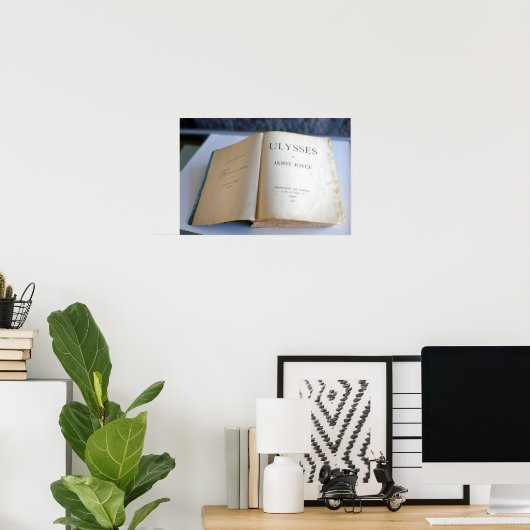 Poster Frontispiece de 'Ulysses' par James Joyce (Bureau à domicile)