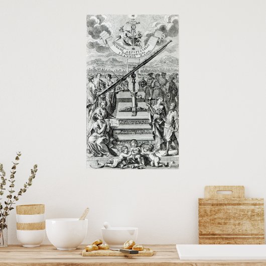 Poster Frontispiece 'Oculus Artificialis (Cuisine)