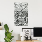 Poster Frontispiece 'Oculus Artificialis (Bureau à domicile)