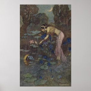 Poster Frontispiece Sita trouve Rama parmi les Lotus