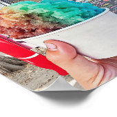 Poster Frost Bite Seaside Floride 30A Aquarelle (Coin)