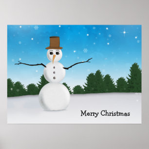 Poster Frost E.Bonhomme de neige