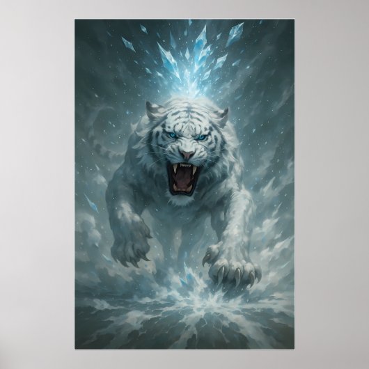Poster Frost White Tiger – Emperor of the Frozen Realm – (Devant)