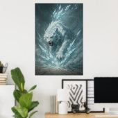 Poster Frost White Tiger – Emperor of the Frozen Realm – (Bureau à domicile)