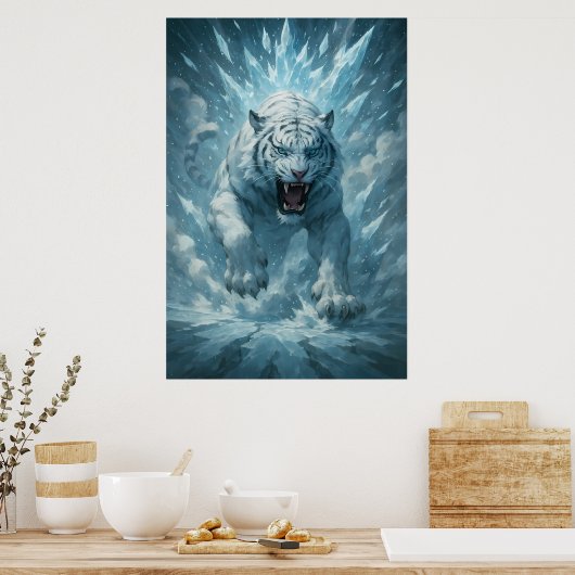 Poster Frost White Tiger – Emperor of the Frozen Realm – (Cuisine)