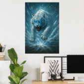 Poster Frost White Tiger – Emperor of the Frozen Realm – (Bureau à domicile)