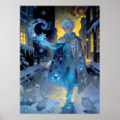 Poster Frostmaker of a Moonlit Street – A Winter Portrait (Devant)