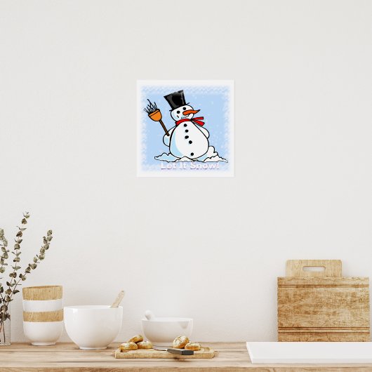 Poster Frosty Snowman (Cuisine)