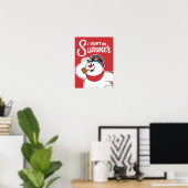 Poster Frosty the Snowman™ | Je ne fais pas l'été (Bureau à domicile)