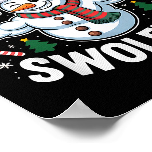 Poster Frosty The Swoleman Funny Gym Swole Bro Snowman  (Coin)