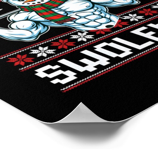 Poster Frosty The Swoleman Ugly Funny Christmas Snowman W (Coin)